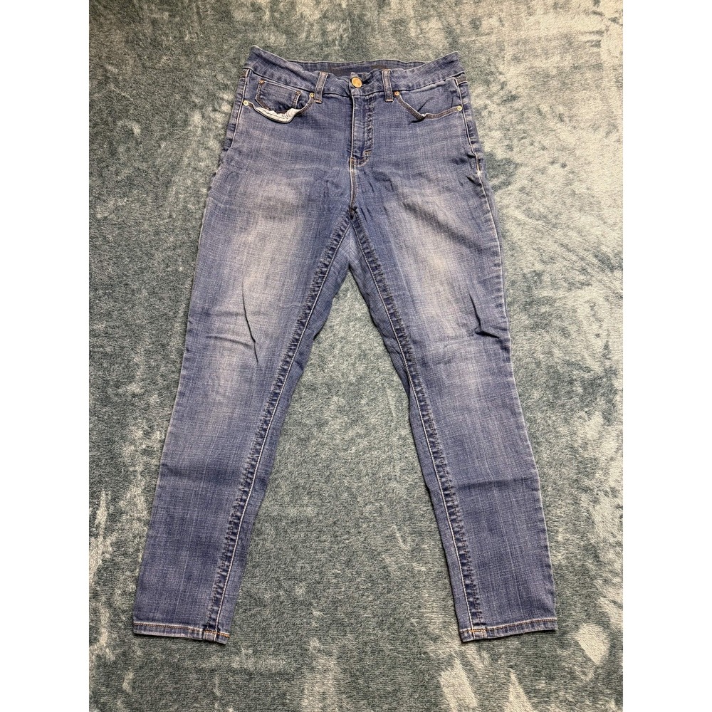 Seven7 Skinny Jeans 12 Blue Classic Casual